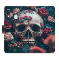 iSaprio Flipové puzdro - Skull in Roses 02 pre Samsung Galaxy A20e