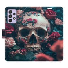 iSaprio Flipové puzdro - Skull in Roses 02 pre Samsung Galaxy A52 / A52 5G / A52s