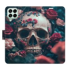 iSaprio Flipové puzdro - Skull in Roses 02 pre Samsung Galaxy M53 5G