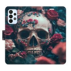 iSaprio Flipové puzdro - Skull in Roses 02 pre Samsung Galaxy A23 / A23 5G