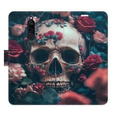 iSaprio Flipové puzdro - Skull in Roses 02 pre Xiaomi Redmi 8