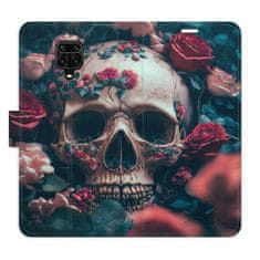 iSaprio Flipové puzdro - Skull in Roses 02 pre Xiaomi Redmi Note 9 Pro / Note 9S