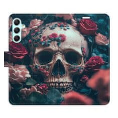 iSaprio Flipové puzdro - Skull in Roses 02 pre Samsung Galaxy A34 5G