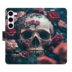 iSaprio Flipové puzdro - Skull in Roses 02 pre Samsung Galaxy S23 5G