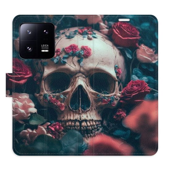 iSaprio Flipové puzdro - Skull in Roses 02 pre Xiaomi 13 Pro