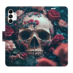 iSaprio Flipové puzdro - Skull in Roses 02 pre Samsung Galaxy A04s