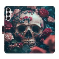 iSaprio Flipové puzdro - Skull in Roses 02 pre Samsung Galaxy A14 / A14 5G