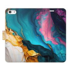 iSaprio Flipové puzdro - Color Marble 31 pre Apple iPhone 5/5S/SE
