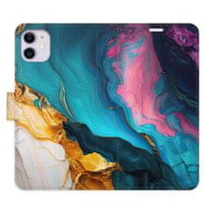 iSaprio Flipové puzdro - Color Marble 31 pre Apple iPhone 11
