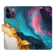 iSaprio Flipové puzdro - Color Marble 31 pre Apple iPhone 14 Pro Max