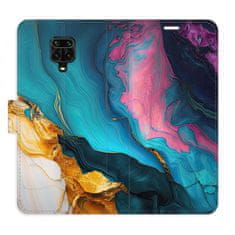 iSaprio Flipové puzdro - Color Marble 31 pre Xiaomi Redmi Note 9 Pro / Note 9S