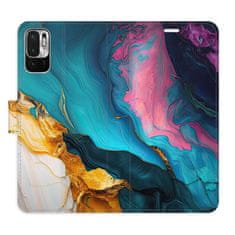 iSaprio Flipové puzdro - Color Marble 31 pre Xiaomi Redmi Note 10 5G