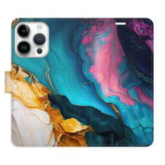 iSaprio Flipové puzdro - Color Marble 31 pre Apple iPhone 15 Pro