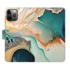 iSaprio Flipové puzdro - Color Marble 33 pre Apple iPhone 12 / 12 Pro