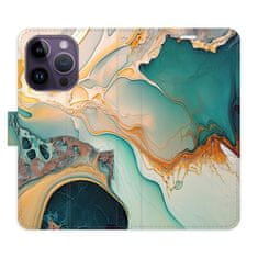 iSaprio Flipové puzdro - Color Marble 33 pre Apple iPhone 14 Pro