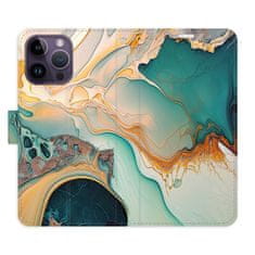 iSaprio Flipové puzdro - Color Marble 33 pre Apple iPhone 14 Pro Max