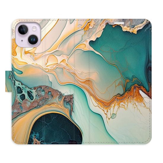 iSaprio Flipové puzdro - Color Marble 33 pre Apple iPhone 14 Plus