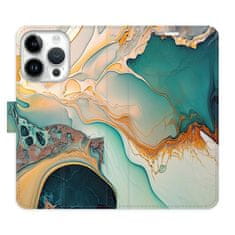 iSaprio Flipové puzdro - Color Marble 33 pre Apple iPhone 15 Pro