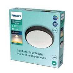 Philips LED Kúpeľňové stropné svietidlo Philips Doris CL257 8719514326583 6W 600lm 2700K IP44 22cm čierne