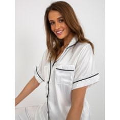 FANCY Dámske pyžamo s košeľou a nohavicami MILAGRA biele FA-PI-8322.59_394277 S-M