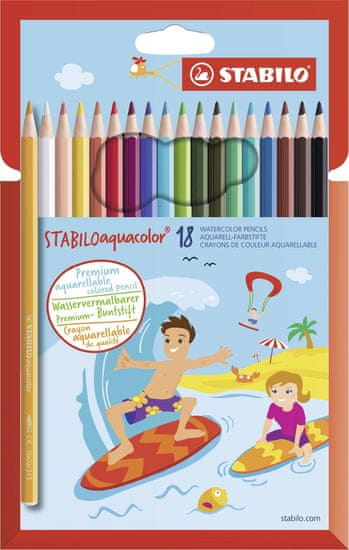 Stabilo Pastelky aquacolor 18 farieb