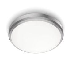 Philips LED Kúpeľňové stropné prisadené svietidlo Philips DORIS CL257 8718699758844 6W 640lm 4000K IP44 22cm niklové