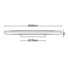 Philips Philips Ozziet CL570 prisadené LED svietidlo 1x22W 2500lm 4000K krokové stmievanie IP20 40cm, čierne