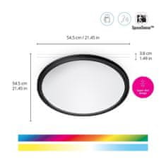 WiZ WiZ SuperSlim stropné LED svietidlo 32W 3750lm 2700-6500K RGB IP20 54cm, čierne