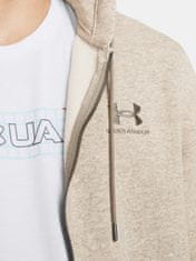 Under Armour Mikina UA Essential Fleece FZ Hood-BRN S