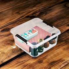 EDANTI Plastový Úložný Box Kontajner S Vekom Škatuľa Pre Oblečenie Hračky Dokumenty 18 L