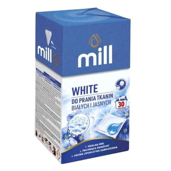 Mill dvojkomorové kapsule na pranie White 30ks