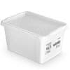 Plastový Úložný Box Kontajner S Vekom Škatuľa Pre Oblečenie Hračky Dokumenty 15,5 L