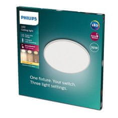 Philips LED Stropné prisadené svietidlo Philips Superslim CL550 8719514327146 36W 3600lm 2700K IP20 55cm biele, 3-krokové stmievanie