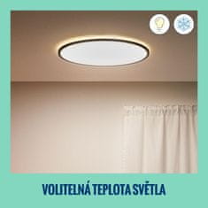 WiZ WiZ SuperSlim prisadené LED svietidlo 32W 3800lm 2700-6500K IP20 55cm, čierne