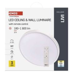 EMOS LED svietidlo LIVI 40 cm, 30 W, teplá studená biela, stmievateľné s diaľkovým ovládaním