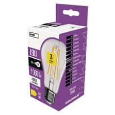 EMOS LED žiarovka Filament A60 / E27 / 7,8W (75W) / 1060 lm / neutrálna biela