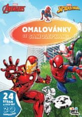 Jiri Models Omaľovánka A4 so samolepkami MARVEL