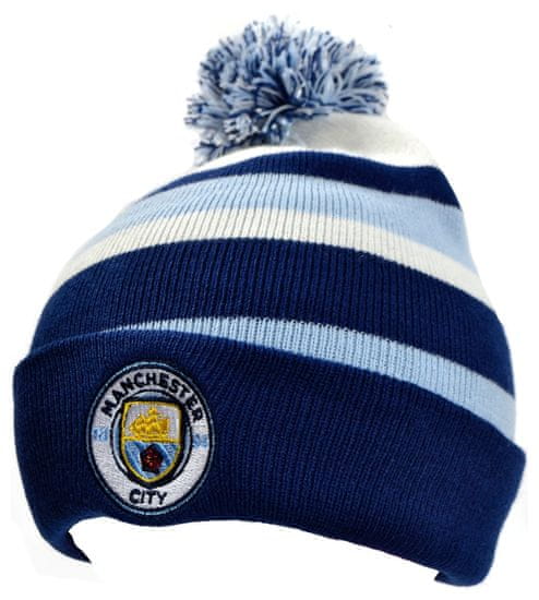 FAN SHOP SLOVAKIA Zimná čiapka Manchester City FC, modro-biela