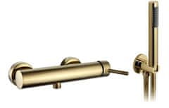 REA Lungo, sprchová batéria s bodovou ručnou súpravou, zlatá lesklá, REA-B6636
