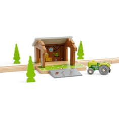 Bigjigs Rail Stodola na koľajniciach