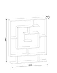 Kalune Design Knižnica Sarma hnedá