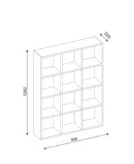 Kalune Design Knižnica Ultimate biela