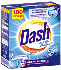 Dash ALPEN FRISCHE + COLOR FRISCHE prací prášok 2x 100 praní 2x 6 kg DE