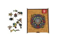 PANTA PLAST Puzzle "Mandala Turtle", drevené, A4, 90 ks, 0422-0004-07