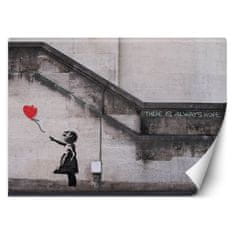 shumee Fototapeta, Dievča s balónom Banksy graffiti - 150x105