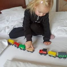 Kruzzel Drevený vláčik pre deti 12 vagónov