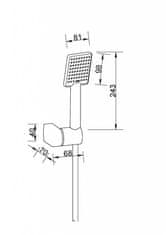 Invena Sprchový set mini patras čierna (AU-31-M04-G)