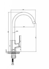 Invena Drezová batéria neri chróm (BZ-01-001-L)