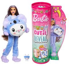 Barbie Cutie Reveal Barbie v kostýme - zajačik vo fialovom kostýme koaly HRK22