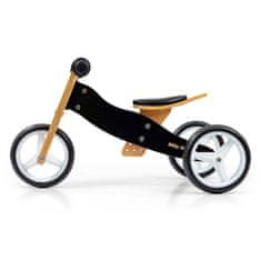 MILLY MALLY Detské multifunkčné odrážadlo bicykel 2v1 JAKE Classic Black